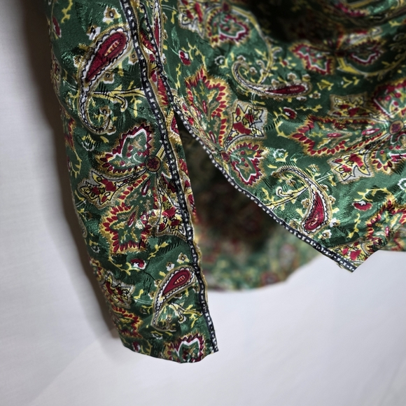 Naqui New York Womens Caftan Tunic Top Floral Boho Top Only Size Large - Picture 6 of 7